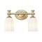 Z-Lite Orion 2 Light Vanity, 13.75in. W x 44in. L, Modern Gold 1102-2V-MGLD - alternate 2
